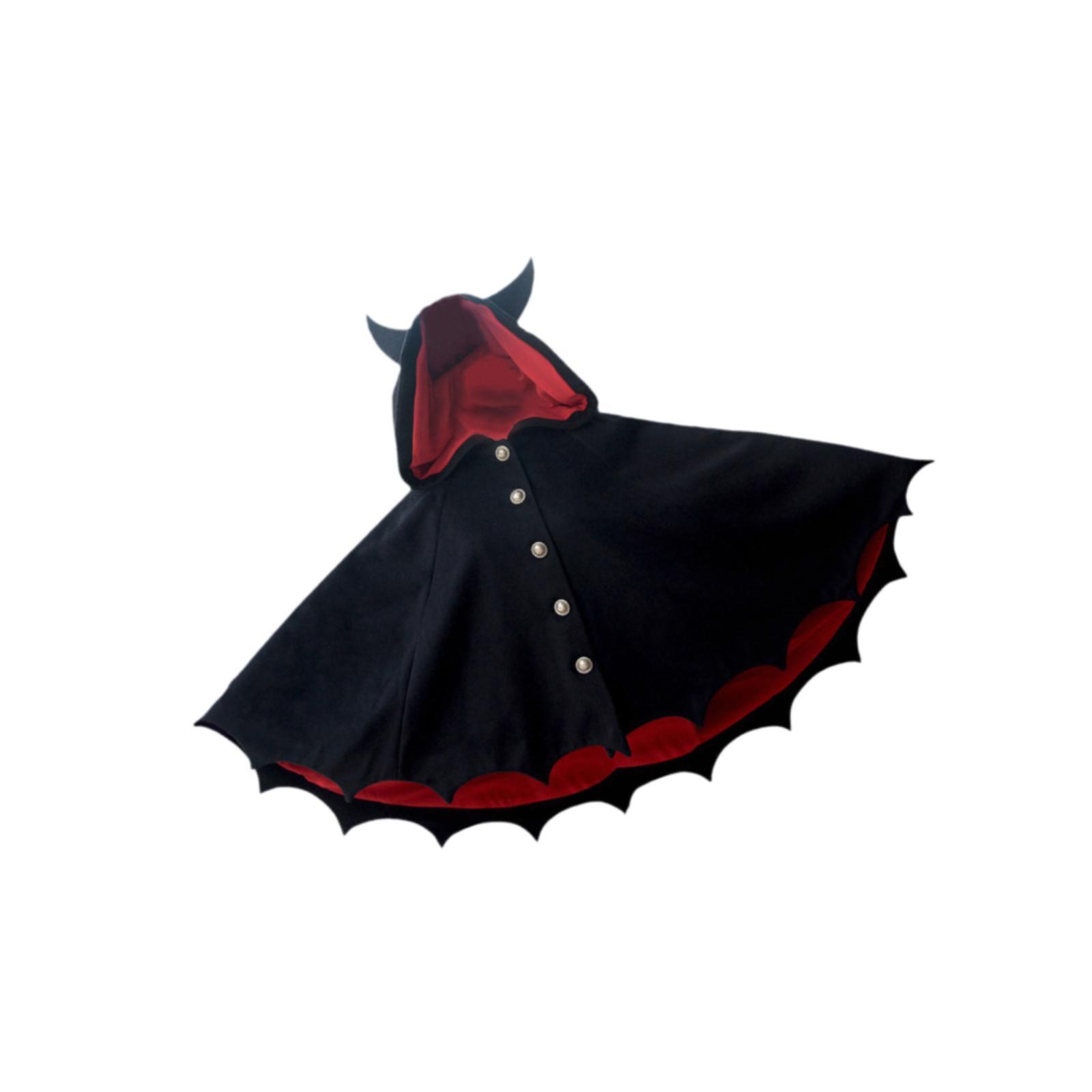 Cosplay Prop Pattern - عباءة أنيقة بغطاء للرأس للأولاد والبنات،