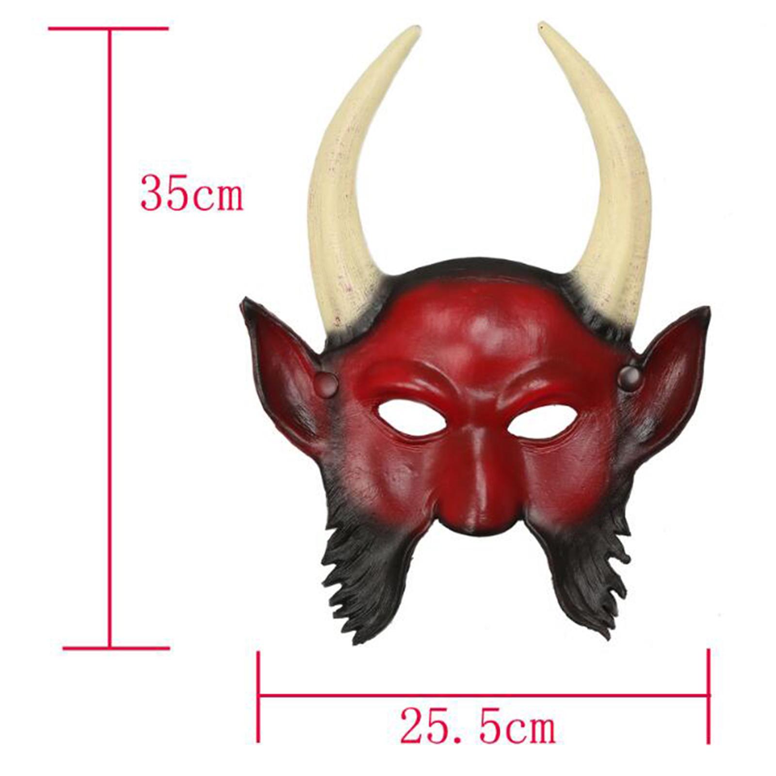 Cosplay Prop Foam - قناع شيطان مخيف للحفلات التنكرية، غطاء