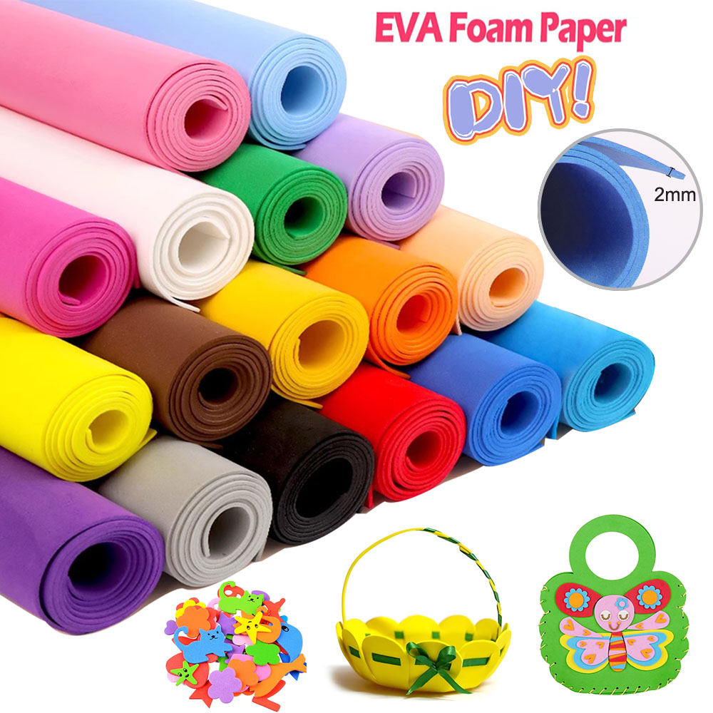 Cosplay Props Eva Foam - سميكة 2 مللي متر الملونة إيفا