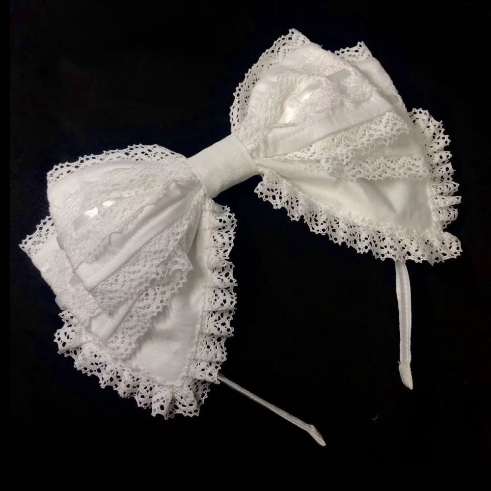 ربطة شعر Y2K لوليتا جميلة من ا - مراجعة Cosplay Prop Bow وسعره