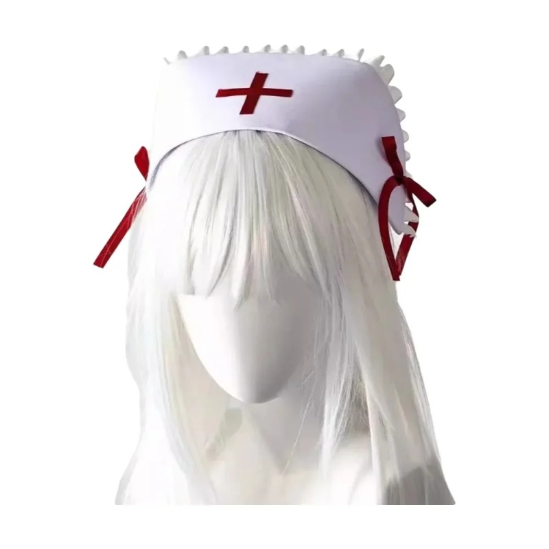 قبعة ممرضة جديدة بأسلوب Y2K ال - مراجعة Cosplay Prop Bow وسعره