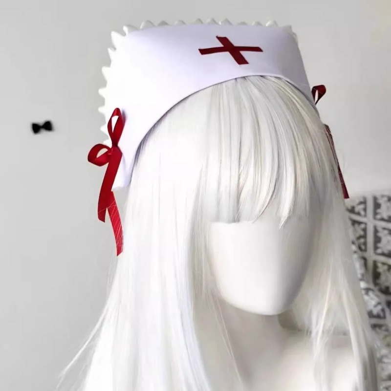 قبعة ممرضة جديدة بأسلوب Y2K ال - مراجعة Cosplay Prop Bow وسعره