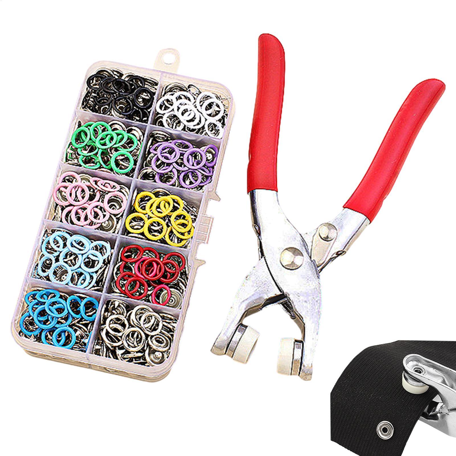 طقم أزرار الملابس مع أداة تثبي - مراجعة Snap Fastener Set وسعره